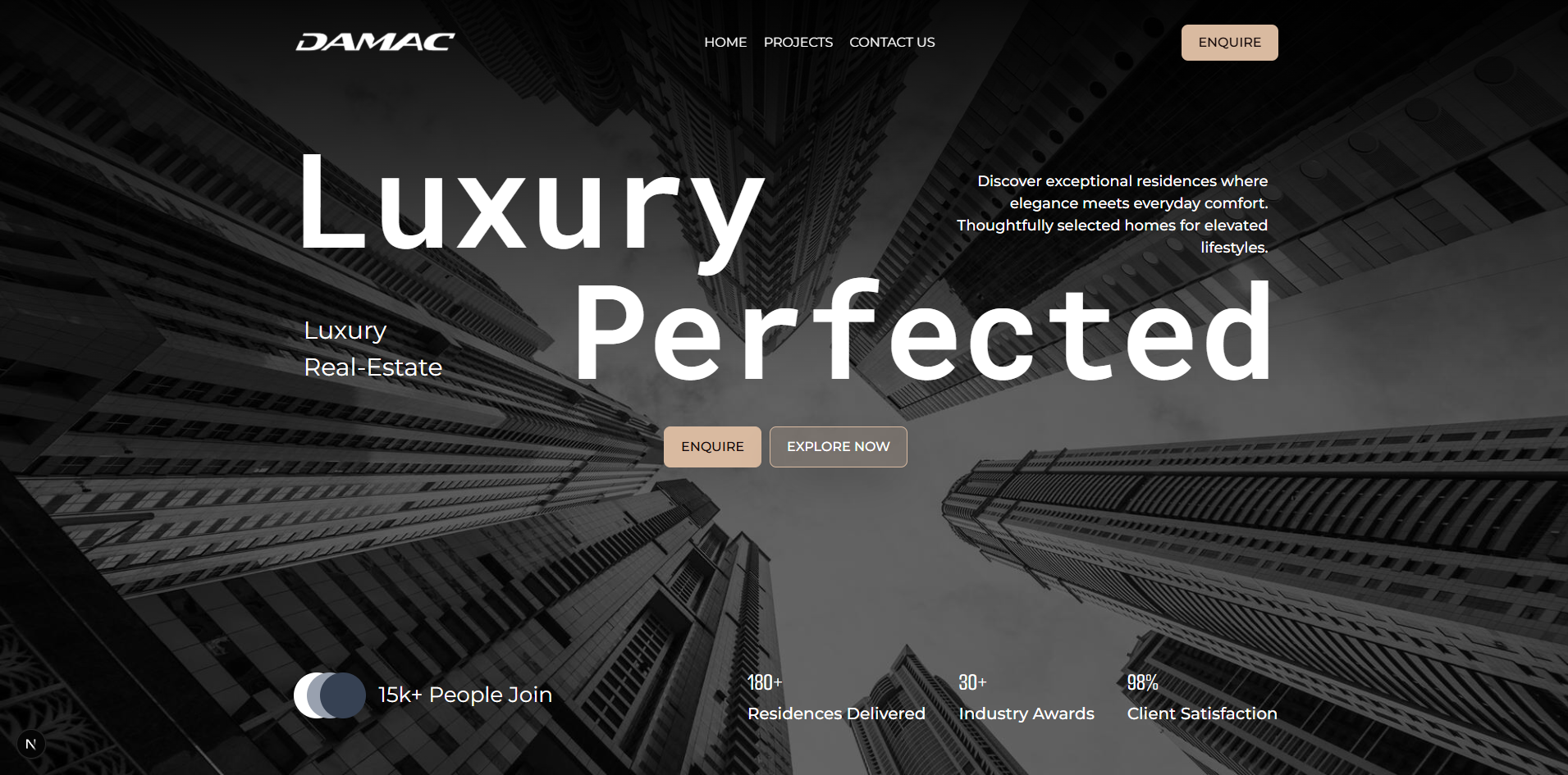 DAMAC - Real Estate Broker Website
